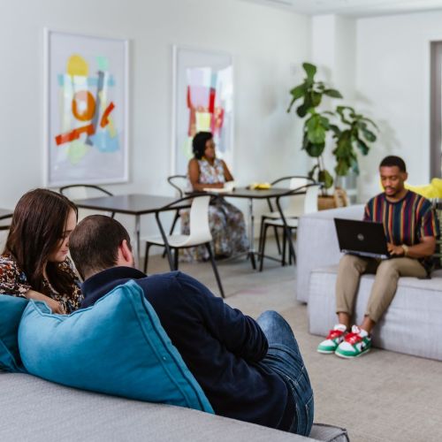 Work from home or mingle with friends in our versatile multipurpose room