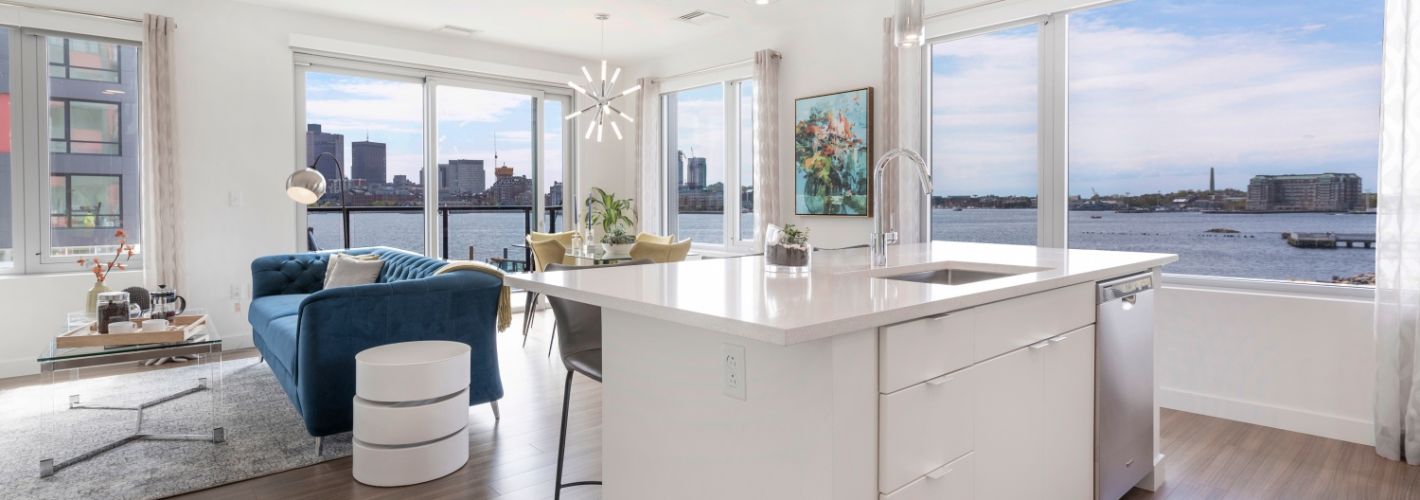 Clippership Apartments on the Wharf : Living Room