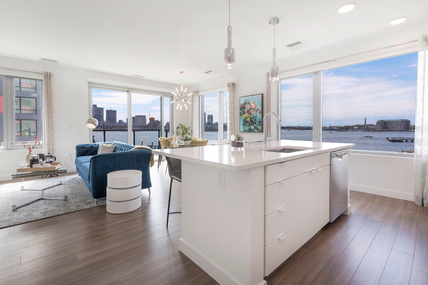 Clippership Apartments on the Wharf : Living Room