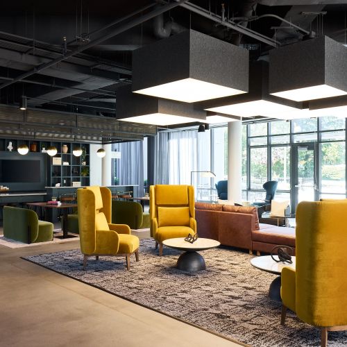 Await your tour in sophisticated seating