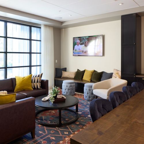 Beautiful banquette seating