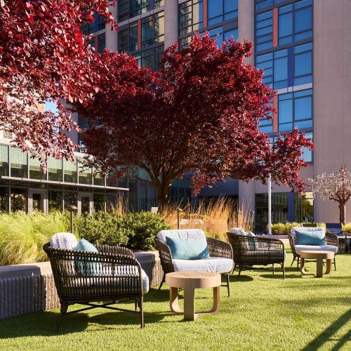 Soak up the sun on the front yard