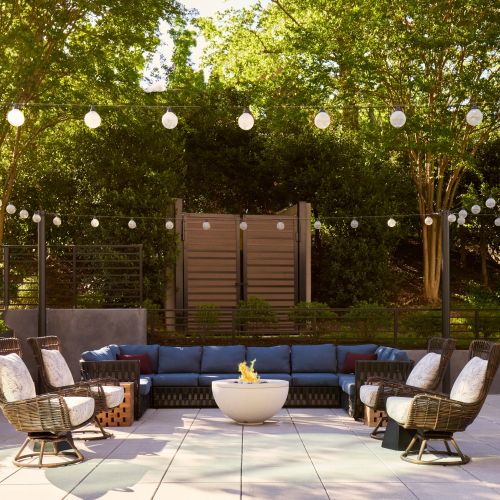 Outdoor spaces with a welcoming ambiance