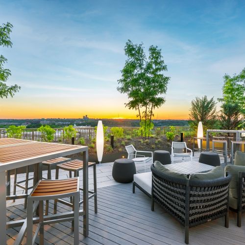 Soak in sweeping views of D.C. on our coveted rooftop terrace