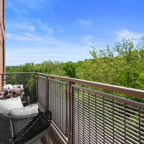 Terraces, balconies and grand bay windows available in select homes
