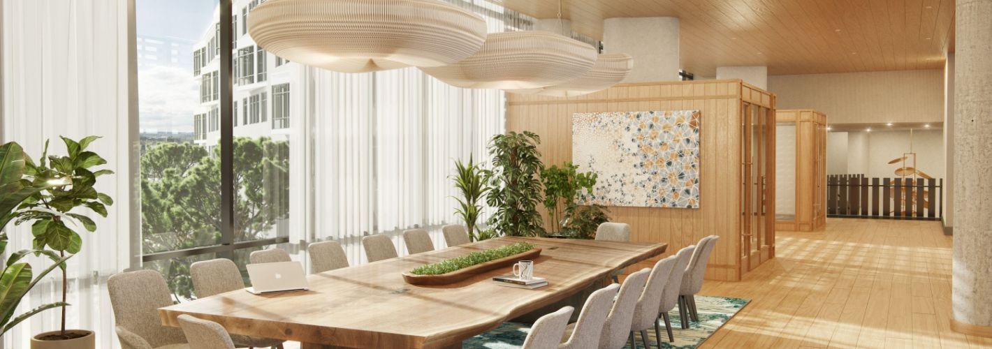 Aster : Amenity bridge with high-tech individual and coworking spaces