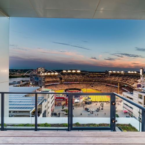 Enjoy the home runs from the world-famous Nationals Park at your home base 