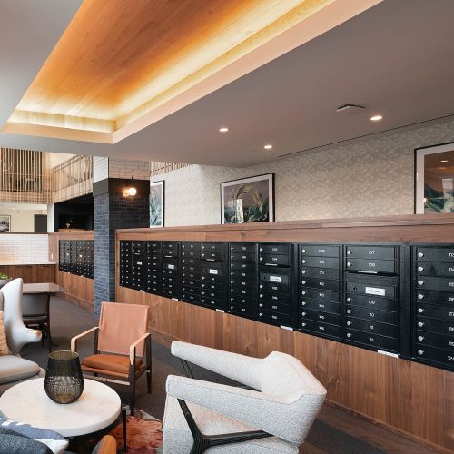 Package delivery and mail services available for an easier living experience