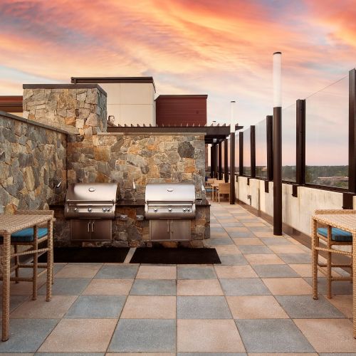 Convenient community outdoor grilling stations for BBQ enthusiasts