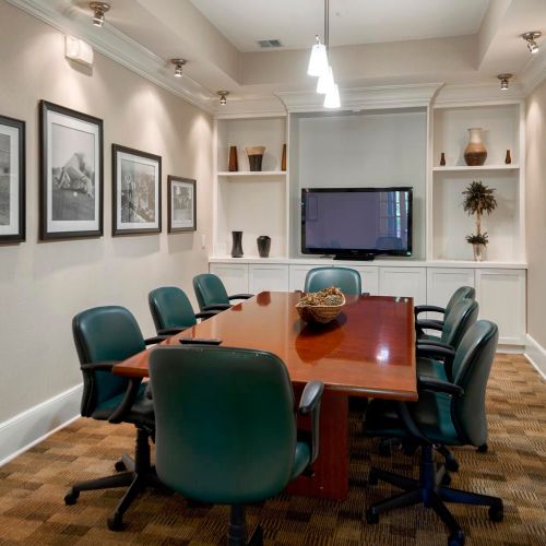 A convenient space perfect for remote work or board meetings