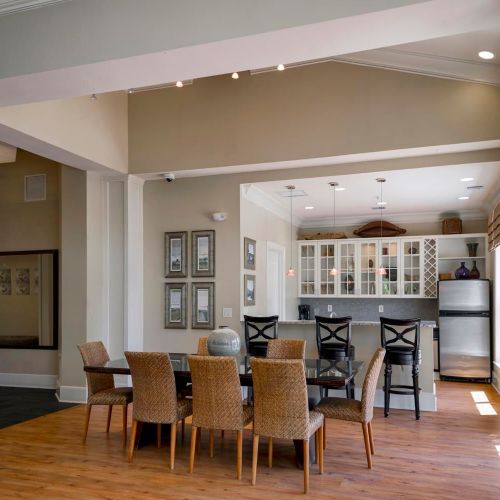 Fully-equipped resident lounge kitchen that has everything you'll need