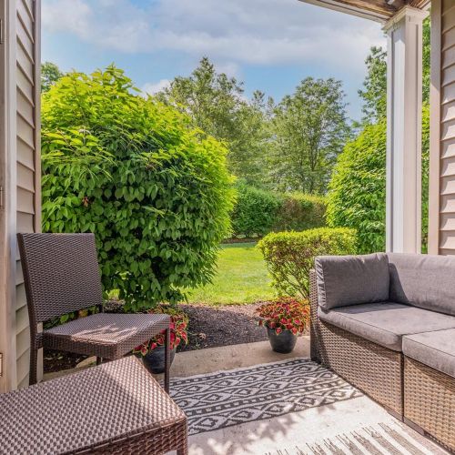 Take in the fresh air on your own private patio