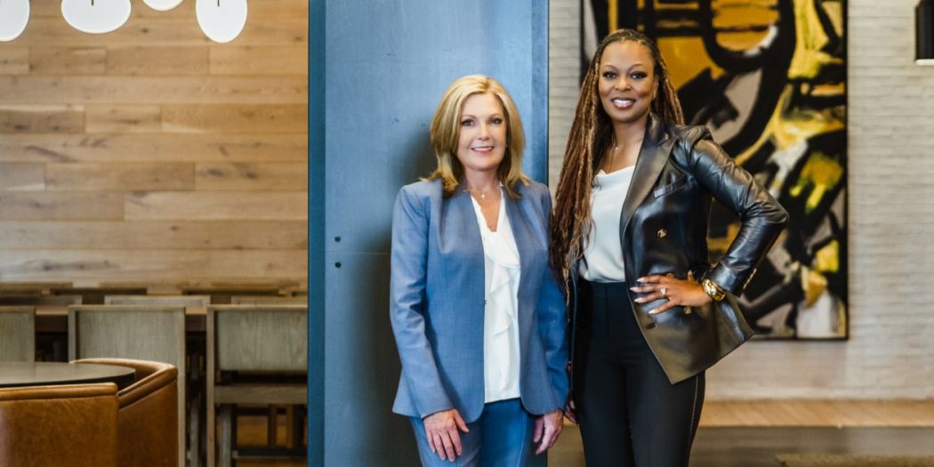 Julie Smith & Stephanie Williams representing Bozzuto as top company for executive women.