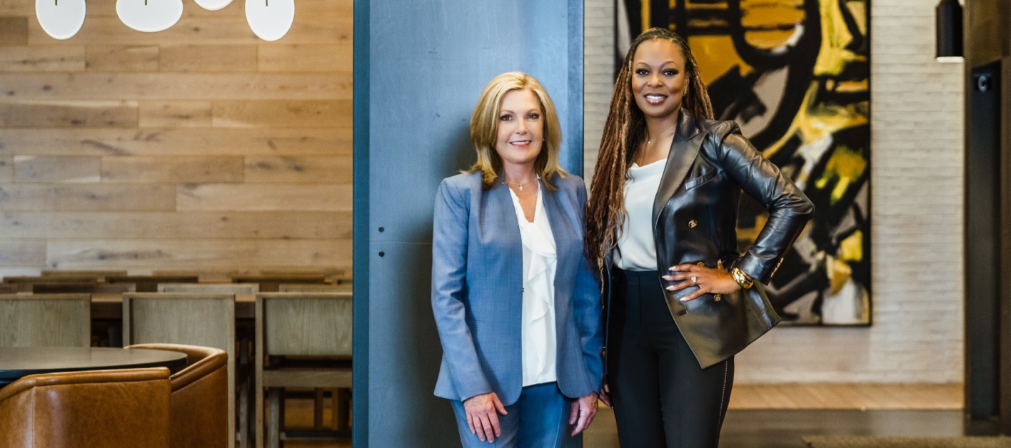 Julie Smith & Stephanie Williams representing Bozzuto as top company for executive women.