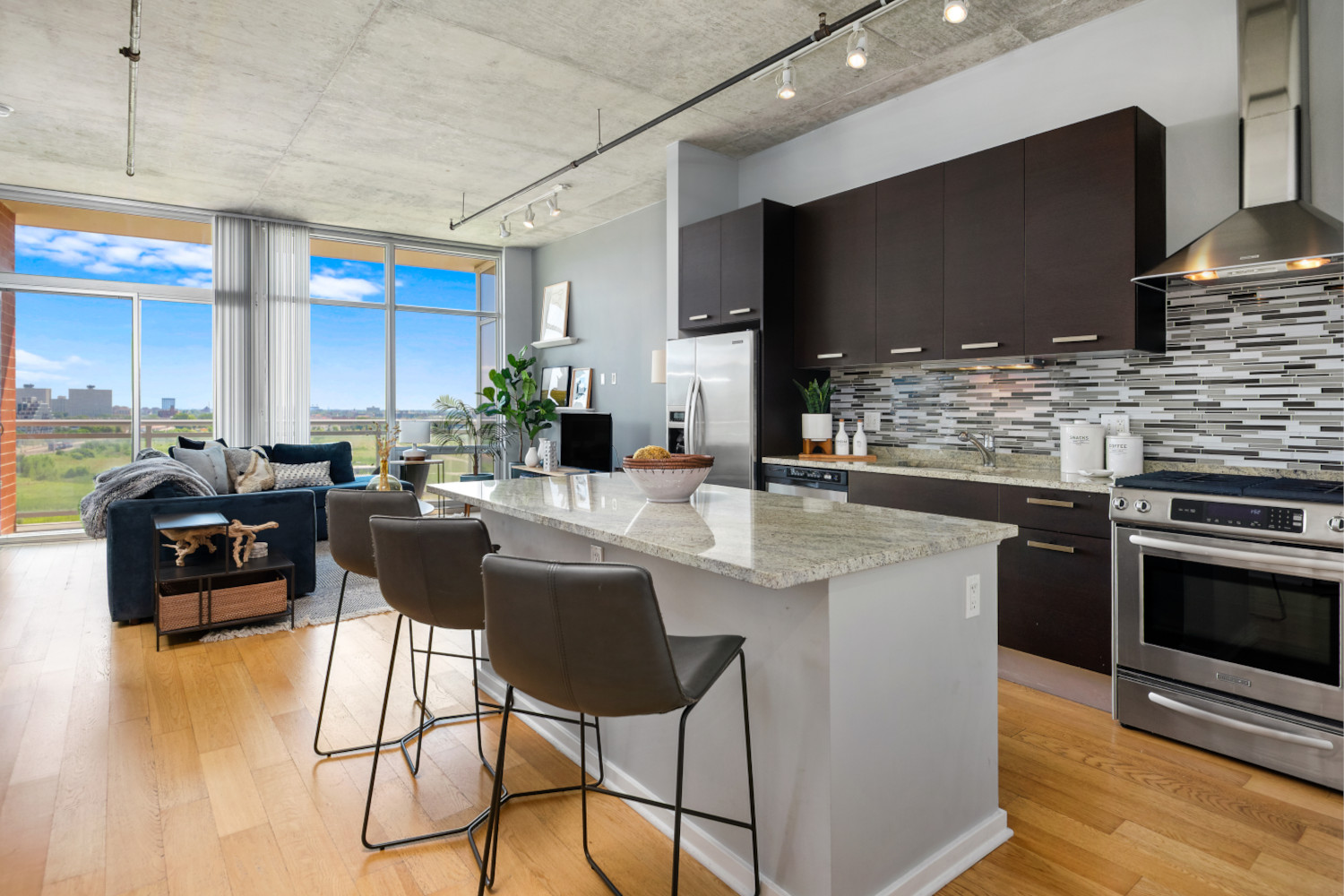 Roosevelt Collection Lofts : Kitchen Living