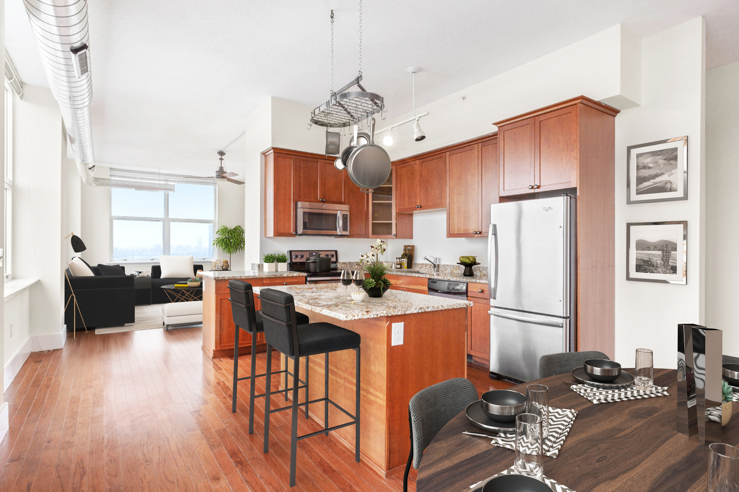 Cast Iron Lofts : Kitchen Full