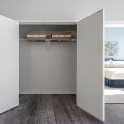 Storage closet in apartments.