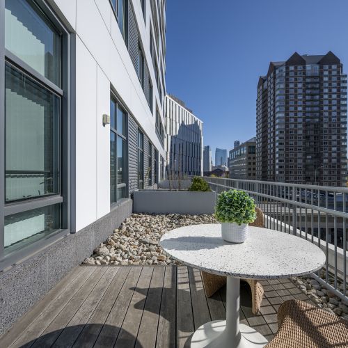 Balcony view from apartments.