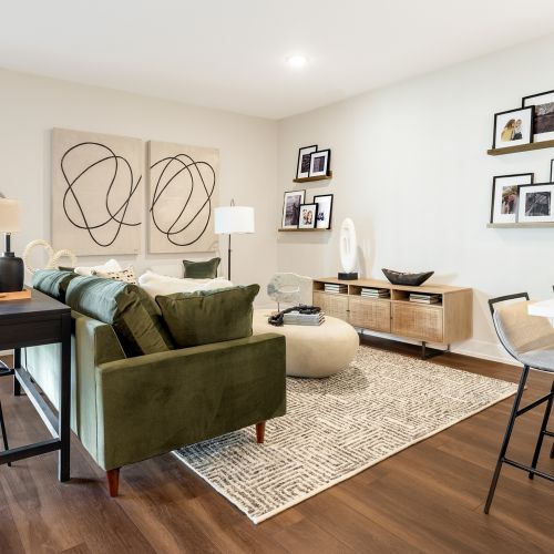 Upscale inviting spaces perfect for relaxation and entertaining