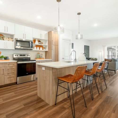 Elegant features and soft natural finishes please the eye while attention to detail ensures convenience at every turn