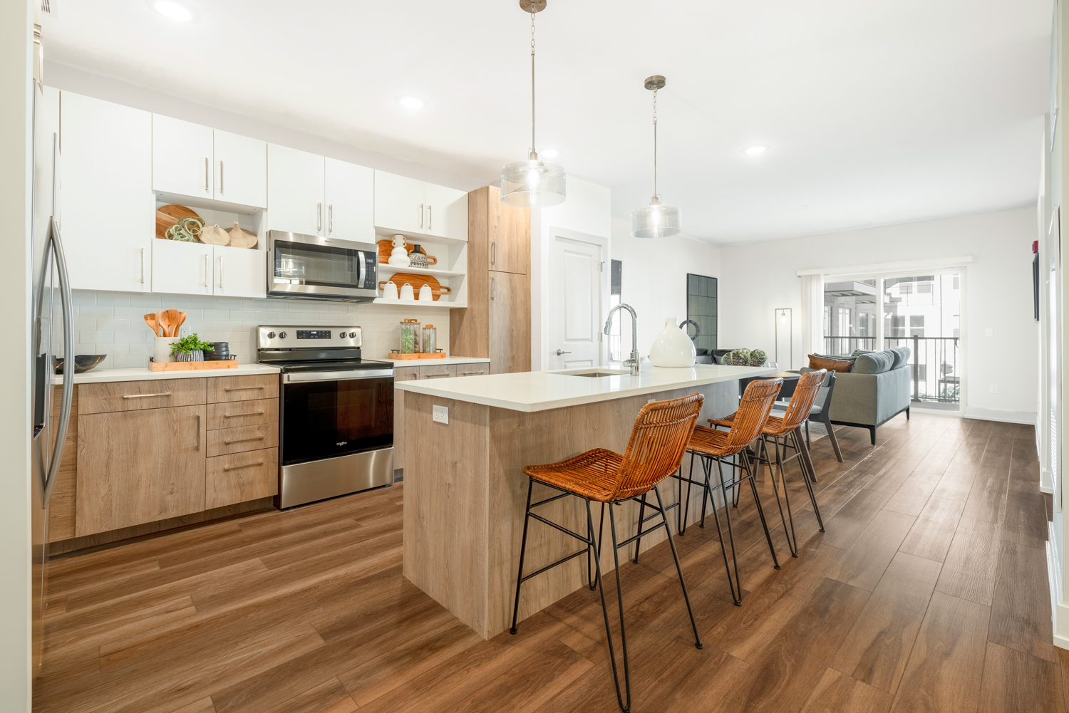 Compass at The Grove : Elegant features and soft natural finishes please the eye while attention to detail ensures convenience at every turn