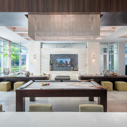 Enjoy a game of pool in our club room