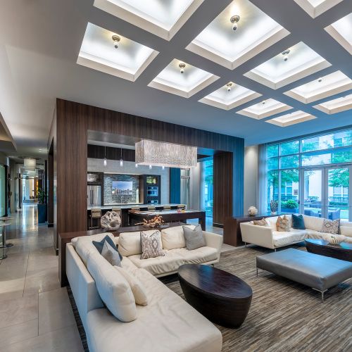 Fully-equipped residents' clubhouse