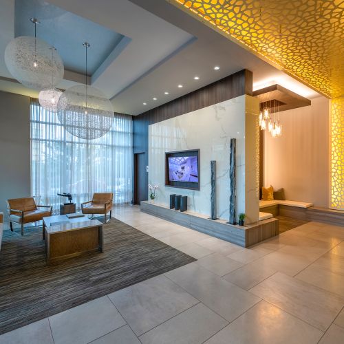 Ample seating in the lobby