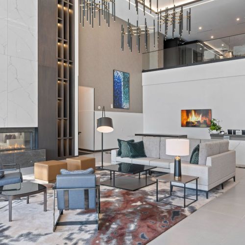 Sophisticated grand lobby