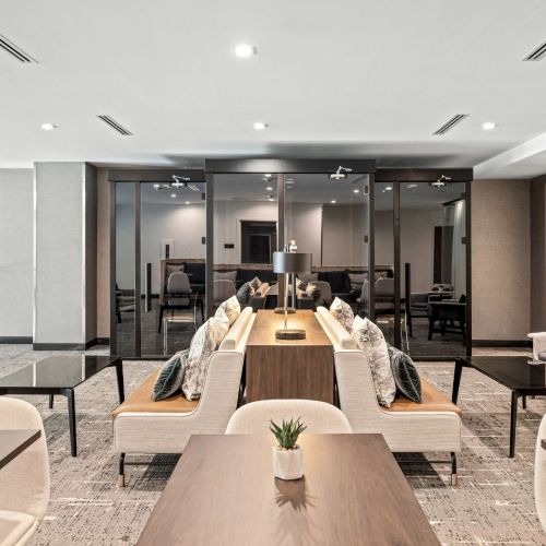 Co-working lounge with complimentary wifi