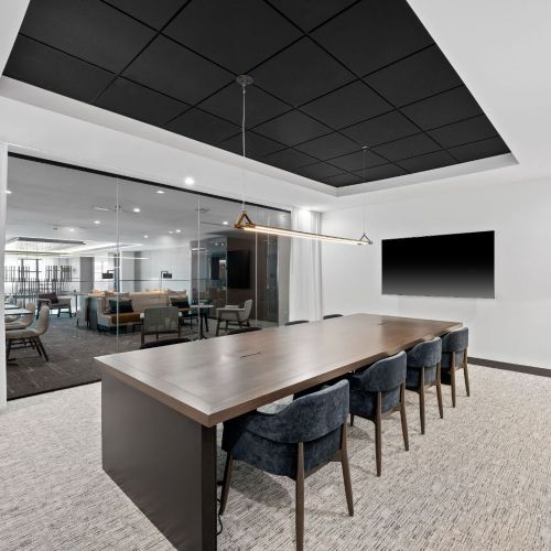 Business center with conference room