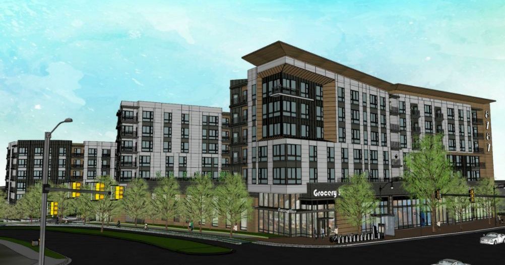 8787 Georgia Ave luxury apartment exterior view in Silver Spring, MD.