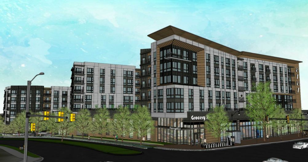 8787 Georgia Ave luxury apartment exterior view in Silver Spring, MD.