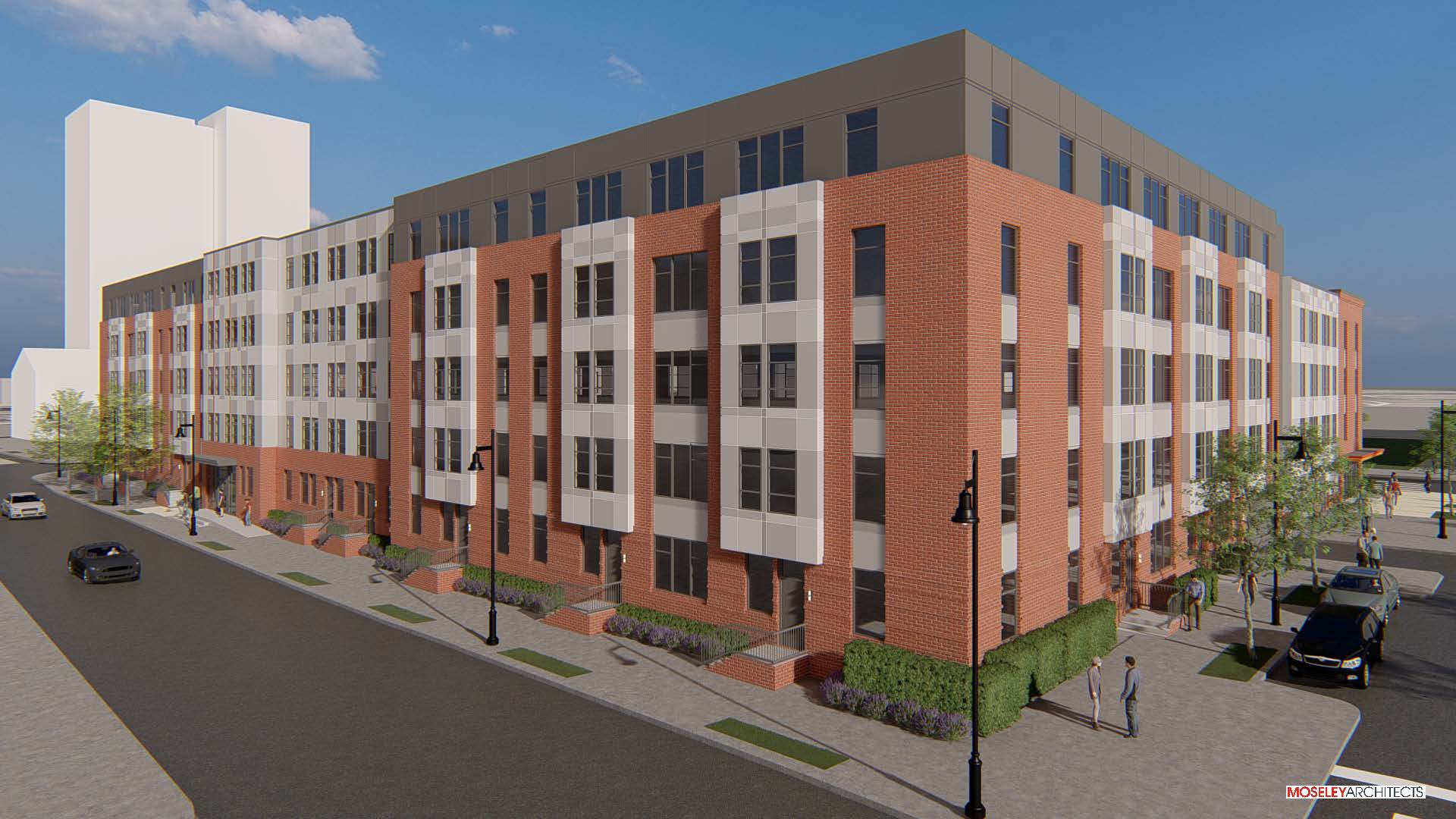 Somerset Phase II luxury apartment exterior view in Baltimore, MD.