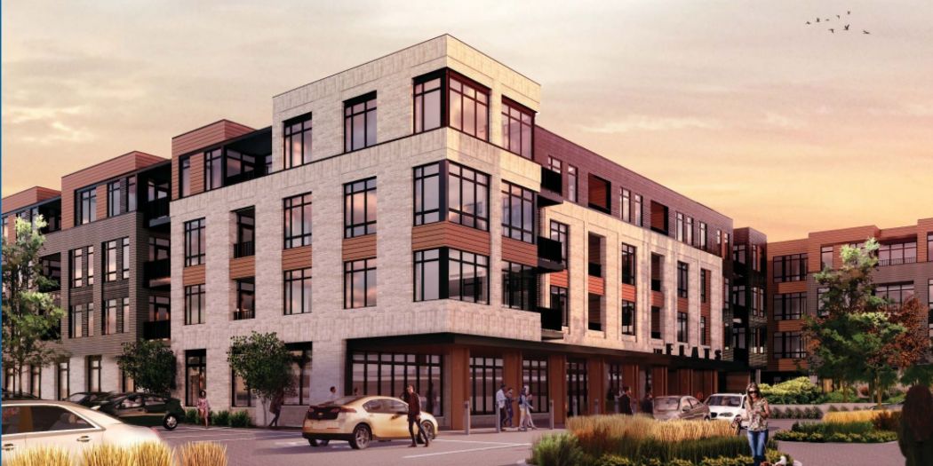 Swedesford Plaza luxury apartment exterior view in Berwyn, PA.