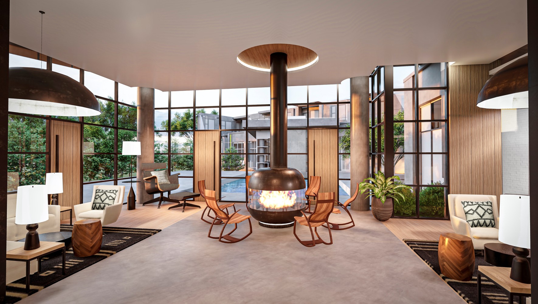The Laureate : Fireplace Seating
