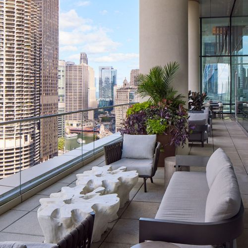 Enjoy head-turning views from the North Terrace.