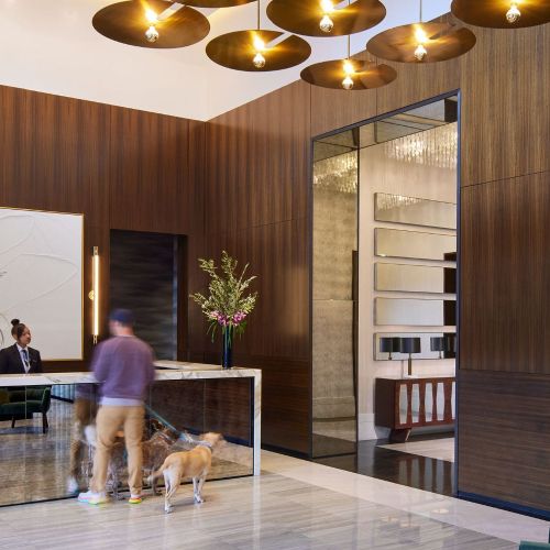 Your pets are welcome and your dog is sure to love our indoor-outdoor dog run and full-service pet spa.