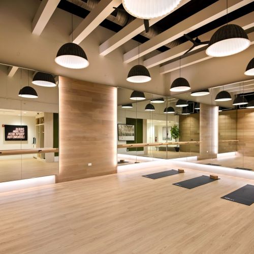 Stretch out in our unique in-house yoga studio.