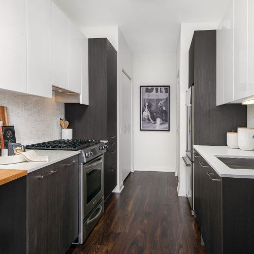 Modern kitchens feature KitchenAid® Architect® Series II stainless steel Energy Star appliances.