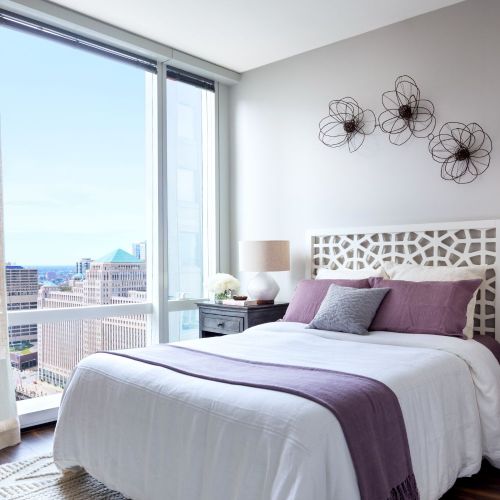 The sleek grandeur of OneEleven’s architecture continues into every apartment.