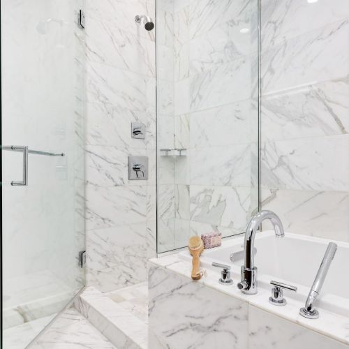 Elegant marble bathrooms, large walk-in closets with custom organizers, and exclusive penthouse services and benefits are key to the most luxurious OneEleven experience.
