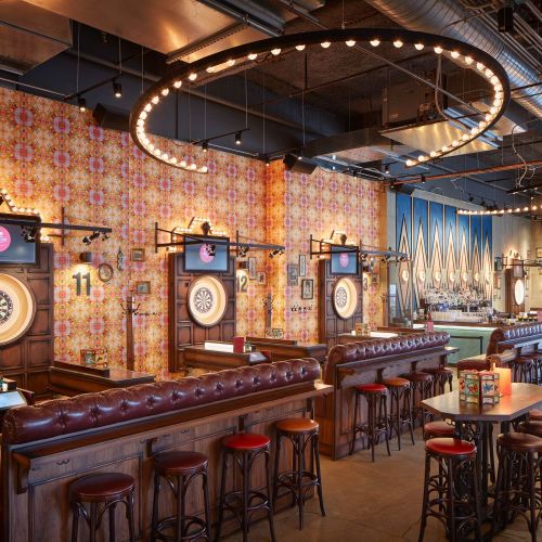 Enjoy a spectacular bar, electric atmosphere, and unique experiences at Flight Club.