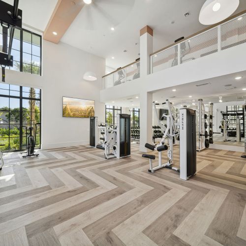 Two level fitness center