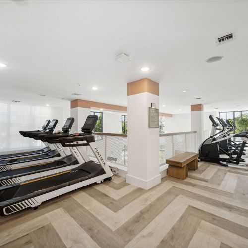 Upstairs cardio area