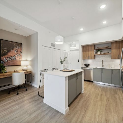 Kitchen with customizable nook area