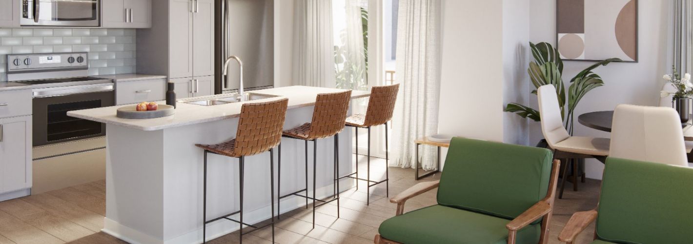 Prado : Living and Kitchen view