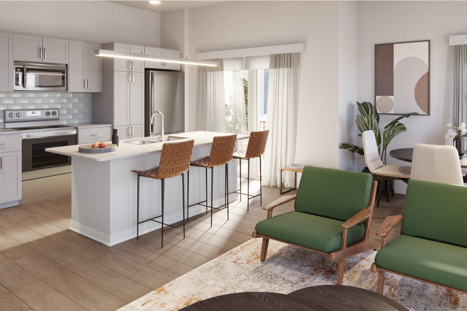 Prado : Living and Kitchen view