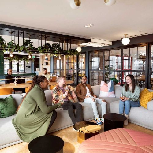 The penthouse lounge is perfect for entertaining or relaxing