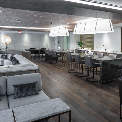 Side view of clubroom	